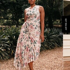 Petal and pup silk dress